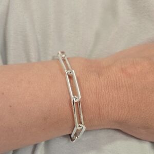 J Crew Elegant Silver Chain Bracelet